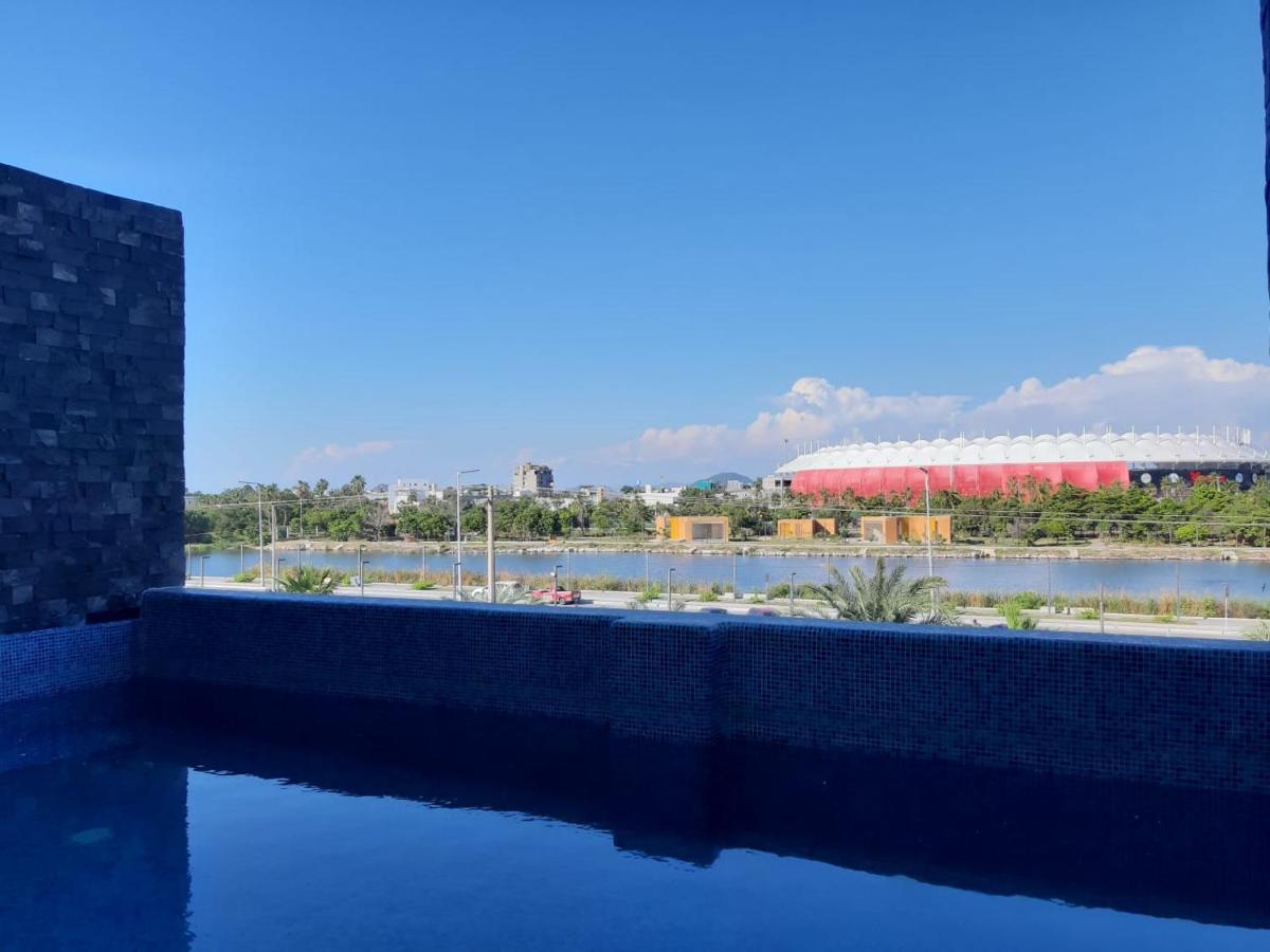 ماساتلان Hermoso Y Moderno Departamento Frente Al Malecon Con Preciosa Vista Al Mar المظهر الخارجي الصورة